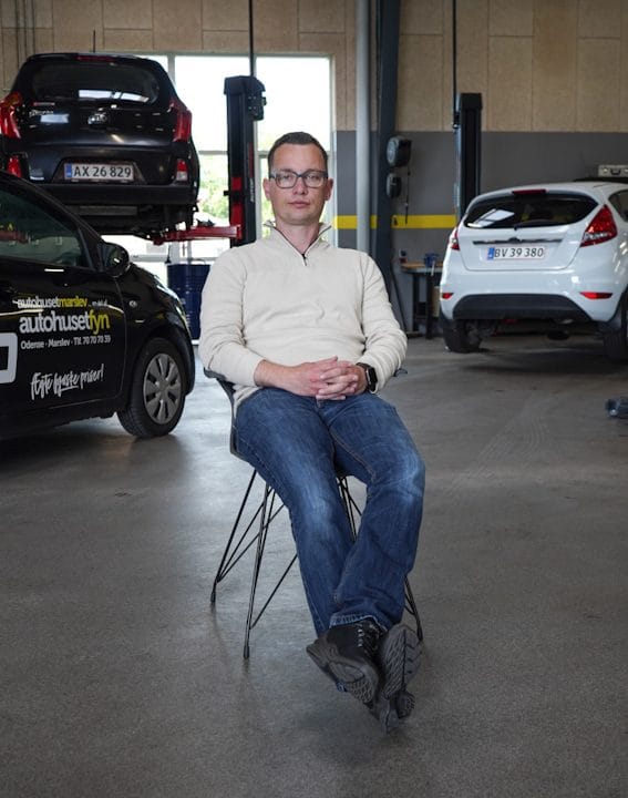 Autohuset Fyn still fra interviewoptagelse